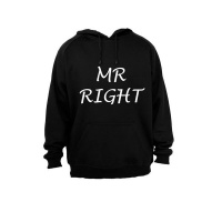 Mr Right - Adults - Hoodie - Black Photo