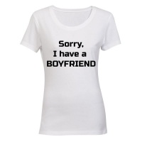 Sorry I have a Boyfriend! - Ladies - T-Shirt - White Photo