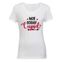 Not today Cupid! - Ladies - T-Shirt - White Photo