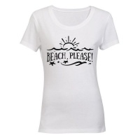 Beach Please! - Ladies - T-Shirt - White Photo
