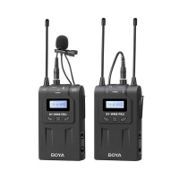 Boya Pro-K1 UHF Dual-Channel Wireless Microphone System - Black Photo