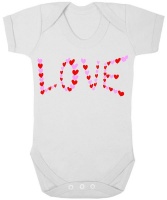 The Funky Shop - White Baby Grow - Love In Heart Photo