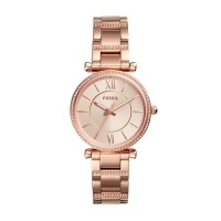 Fossil Carlie Rose Gold Stainless Steel Watch - ES4301 Photo