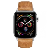 Apple Colton James Leather Strap for Silver 44mm Watch - Brown Photo
