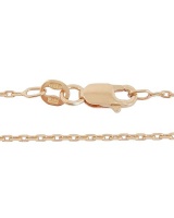 Miss Jewels - 50cm 925 Sterling Silver Rose Gold Plated Forzatina Chain Photo