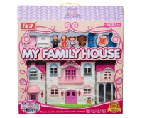 Kalabazoo 12 Piece Miniature Family Doll House Set - Pink Photo