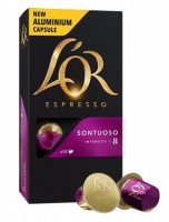 LOR L'OR - Espresso Sontuoso Intensity 8 - Nespresso Compatible Aluminium Coffee Capsules Photo