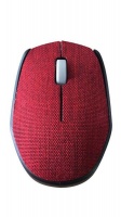 Ultra Link Fabric Optical Wireless Mouse - Red Photo