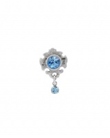 Miss Jewels- Blue Crystal Stones in Base Metal Earrings Photo