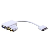 Raz Tech iPad To VGA Adapter Connector Cable with Audio - White Photo