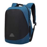 15.6" Laptop Anti-Theft Waterproof Backpack USB Charge Port TSA Lock Blue Photo