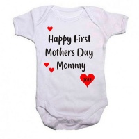 Qtees Africa Mommys First Mothers Day Baby Grow Photo