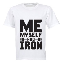 Me Myself and Iron! - Adults - T-Shirt - White Photo