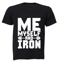 Me Myself and Iron! - Adults - T-Shirt - Black Photo