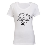 Secretly a Mermaid! - Ladies - T-Shirt - White Photo
