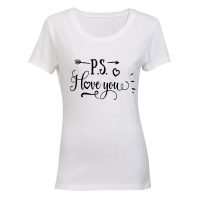 P.S I Love You - Ladies - T-Shirt - White Photo