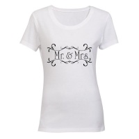 Mr & Mrs - Ladies - T-Shirt - White Photo