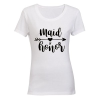 Maid of Honor - Heart - Ladies - T-Shirt - White Photo