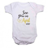 Qtees Africa See You In April 2020 Baby Grow Photo