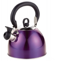 Stainless Steel Whistling Kettle 2.5 Ltr Purple Photo