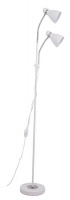 Bright Star Lighting - White Metal And Polished Chrome Floor Lamp Photo