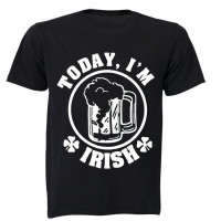 Today I'm IRISH! - Adults - T-Shirt - Black Photo