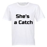 She's a Catch! - Adults - T-Shirt - White Photo