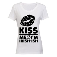 Kiss Me I'm Irish-ish - T-Shirt - White Photo