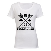 Lucky Irish! - Ladies - T-Shirt - White Photo