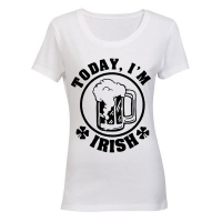 Today I'm IRISH! - Ladies - T-Shirt - White Photo