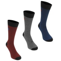 Pierre Cardin Men's 3 Pack Fashion Socks - Fine Stripe Photo