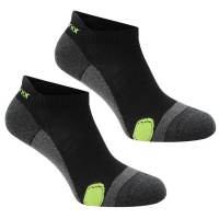Karrimor Men's 2 Pack Running Socks - Black & Fluo - 12 Photo