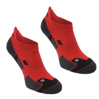 Karrimor Men's 2 Pack Running Socks - Red & Black - 12 Photo