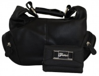 Fino 2 pieces Pu Fashion Bag & Purse Set - Black Photo