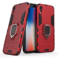 Apple Shockproof Kickstand Ring Stand Armor Case for iphone XS Red Photo