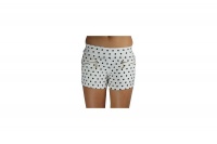 White Women's Shorts With Black Polka dots Photo