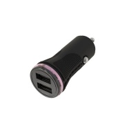 Car Charger with 2 ports 2.4a for Fast Charge - Black Photo