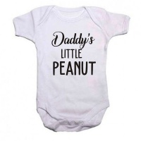 Qtees Africa Daddys little peanut SS baby grow Photo