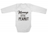 Qtees Africa Mommy's little peanut LS baby grow Photo