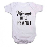 Qtees Africa Mommy's little peanut SS baby grow Photo
