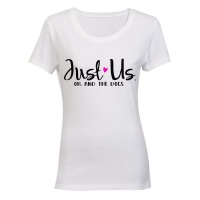 Just Us - and the Dogs! - Ladies - T-Shirt - White Photo