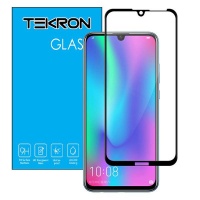 Tekron Full Coverage Tempered Glass for Huawei P Smart - Black Photo