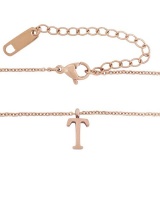 Miss Jewels-Rose Gold Plated Letter 'T' Pendant & Necklace Photo