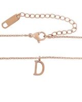 Miss Jewels-Rose Gold Plated Letter 'D' Pendant & Necklace Photo
