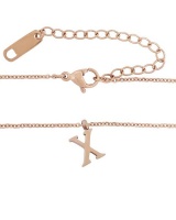 Miss Jewels-Rose Gold Plated Letter 'X' Pendant & Necklace Photo