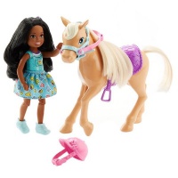 Barbie Club Chelsea Dolls & Horse Brown Hair Photo