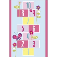 Waltex Kiddies Rectangle Hopscotch Rug - 120 x 180cm Photo