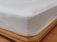 Dreyer 100% Cotton 400TC Fitted Sheet - White Photo
