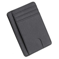 Leather Minimalist Wallet with RFID Card Protection Photo