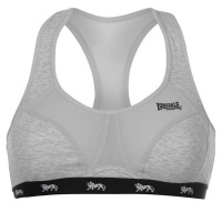 Lonsdale Ladies Crop Top - Grey Marl Photo